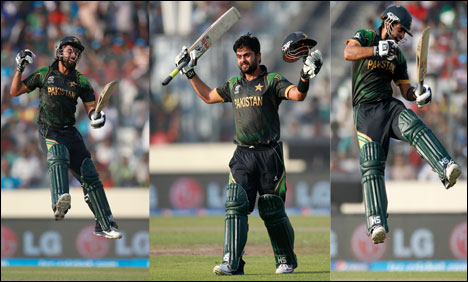 Ahmed Shehzad produced a superb maiden century against Bangladesh
